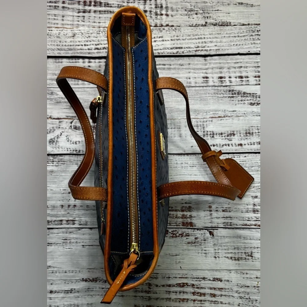 Women’s Dooney & Bourke Ostrich Charleston Shopper Bag - Picture 8 of 11